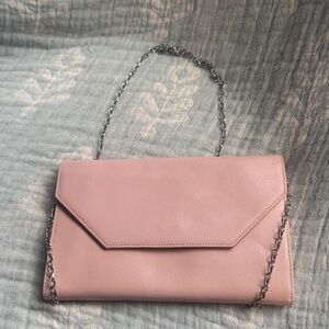 Halogen Blush Pink Chain Clutch